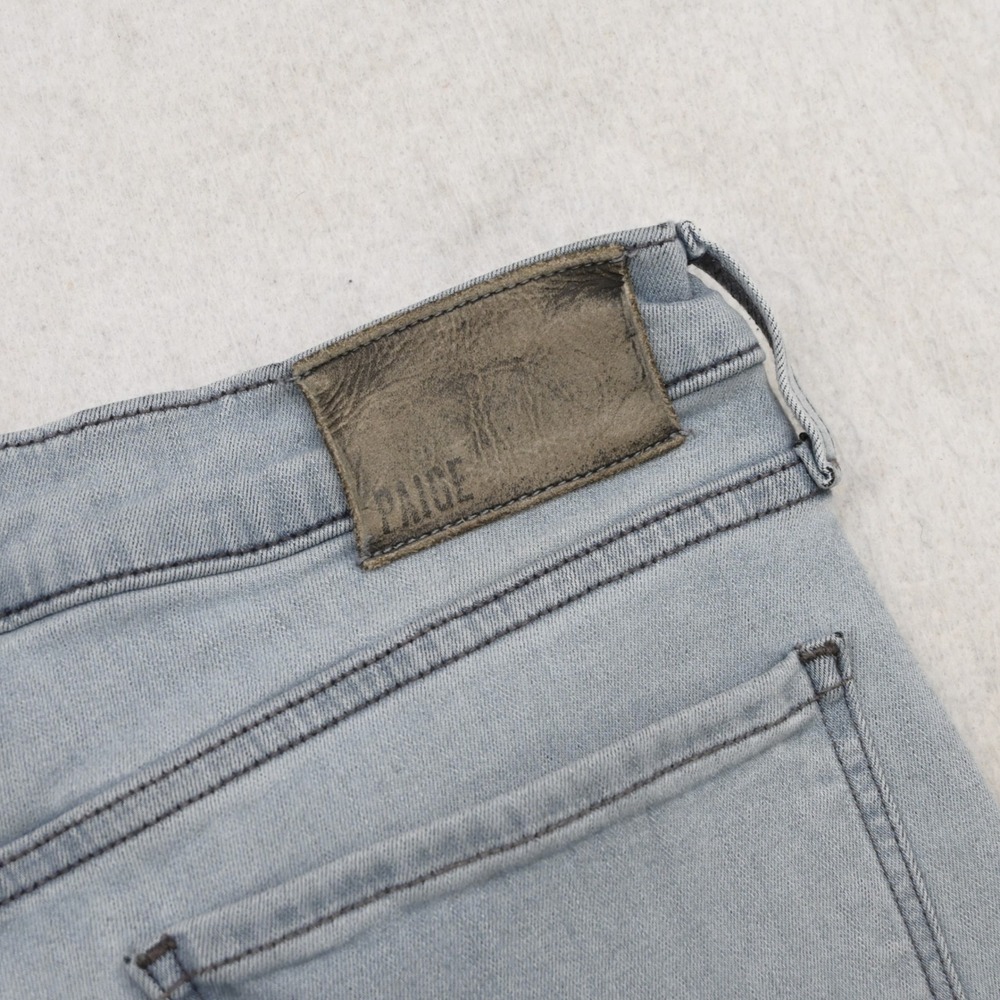 PAIGE Federal Jeans Mens 32 Slim Straight Blue Light Wash Stretch Denim